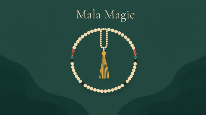 Mala Kette mit 108 Perlen – Bedeutung und Meditation mit Regenbogen-Turmalin | Temple of Desire