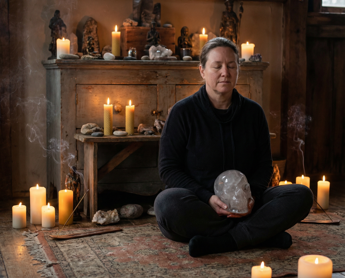 Kristallschädel Meditation: Tiefe Verbindung aufbauen