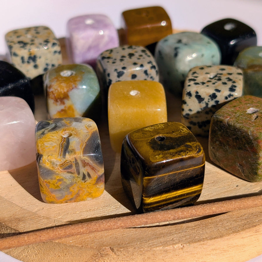 20mm Edelsteinkubus Raeucherstaebchenhalter