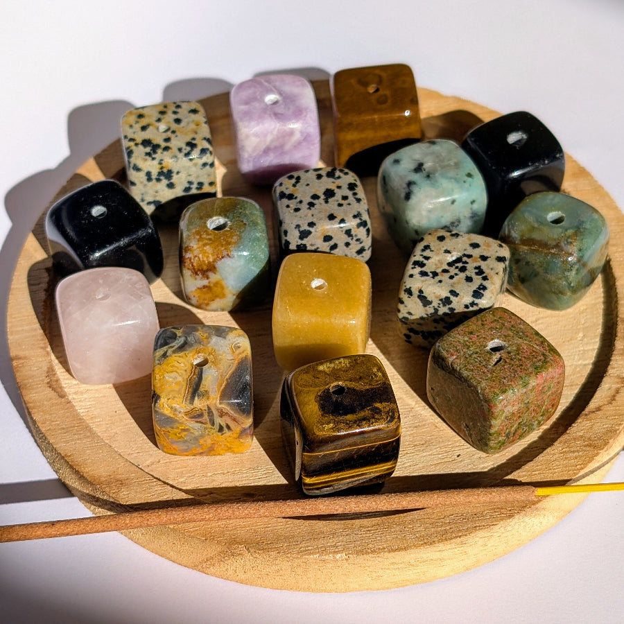 20mm Edelsteinkubus Raeucherstaebchenhalter