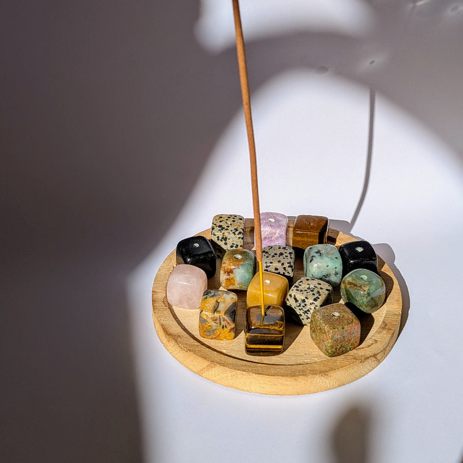 20mm Edelsteinkubus Raeucherstaebchenhalter