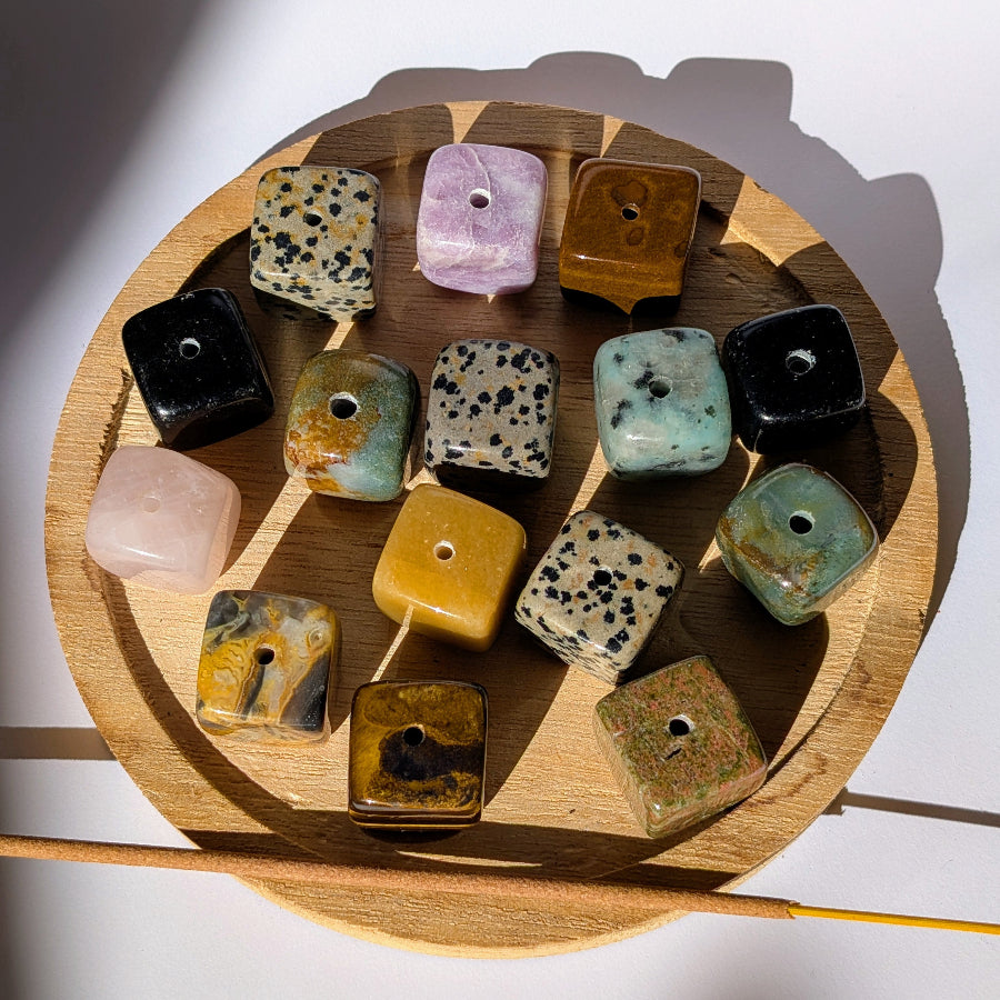 20mm Edelsteinkubus Raeucherstaebchenhalter