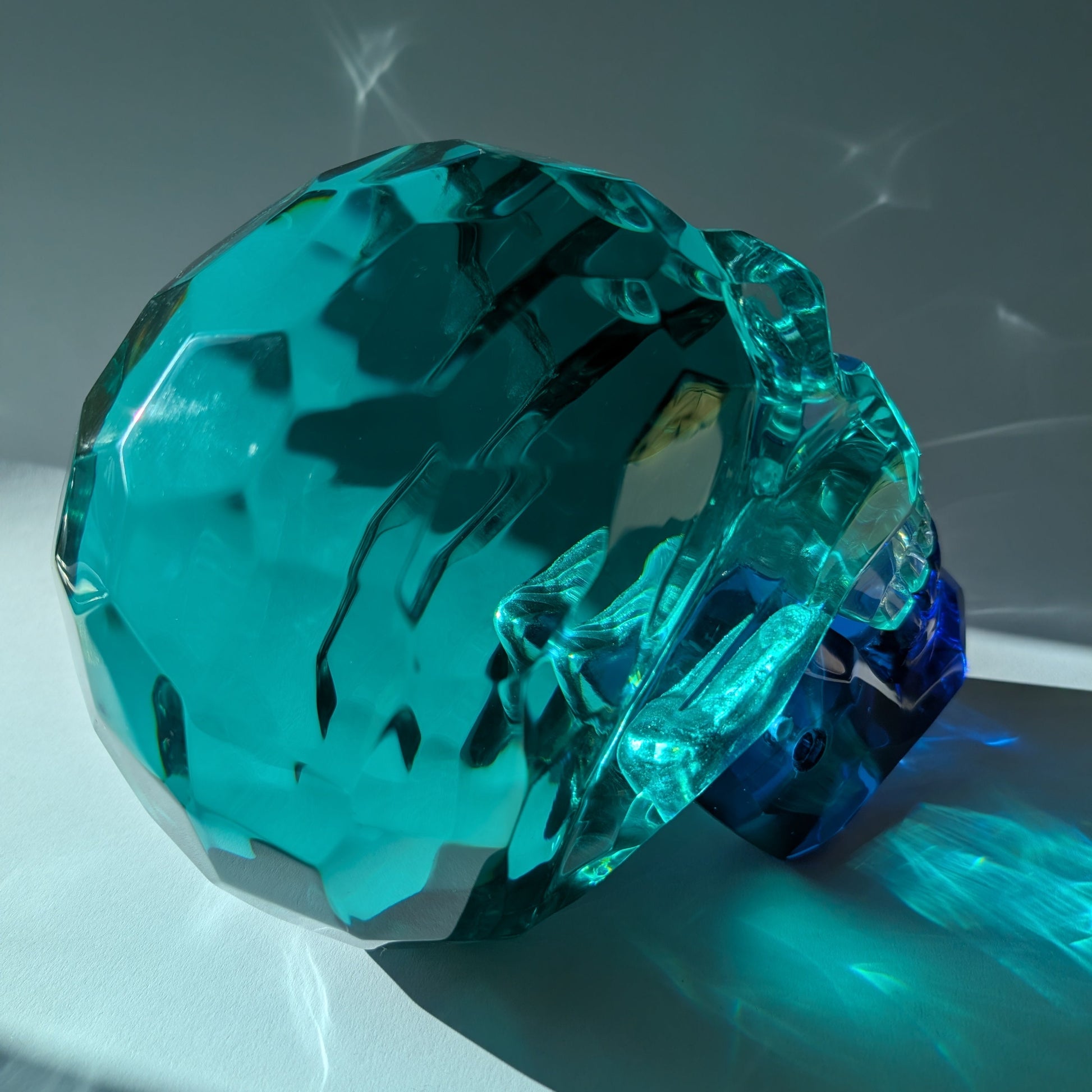 Kristallschädel "Orakel der Blauen Tiefe" (7.5kg) | Beweglicher Kiefer