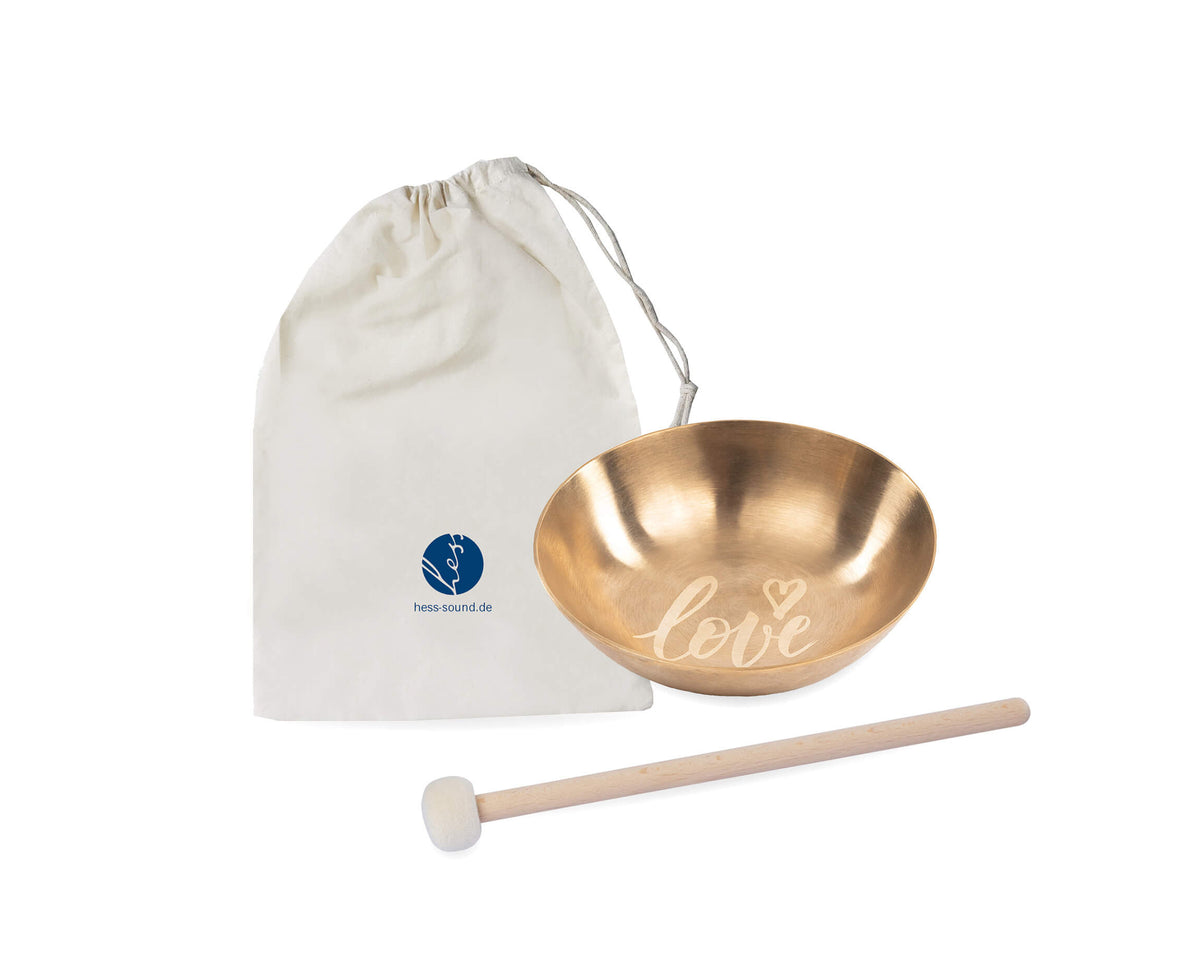 Klangschale love als Set small, Geschenkidee