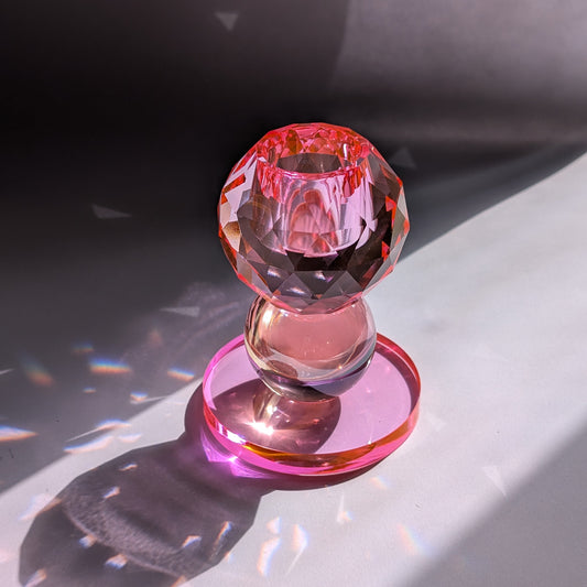 Aifcandles | Radiant Rose Kerzenhalter | Kristalle & Glamour