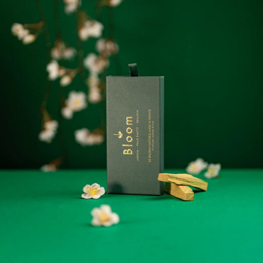 Bloom Dragonfly Räucherstäbchen mit dem Duft von Jasmin, Benzoe und Palo Santo.