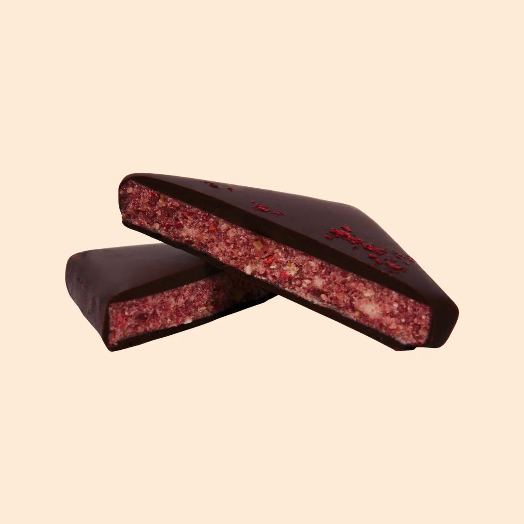 COSMIC DEALER Himbeere & Macadamia Nussbutter Schokolade