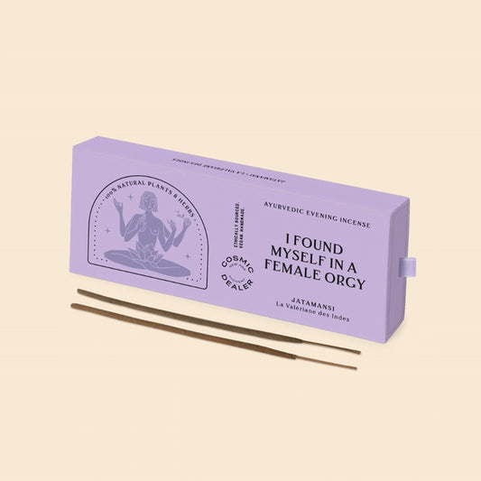 COSMIC DEALER Jatamansi Raeucherstaebchen mit warmem, holzigen Duft.