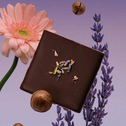 COSMIC DEALER Wild Lavendel & Macadamia Nussbutter Schokolade