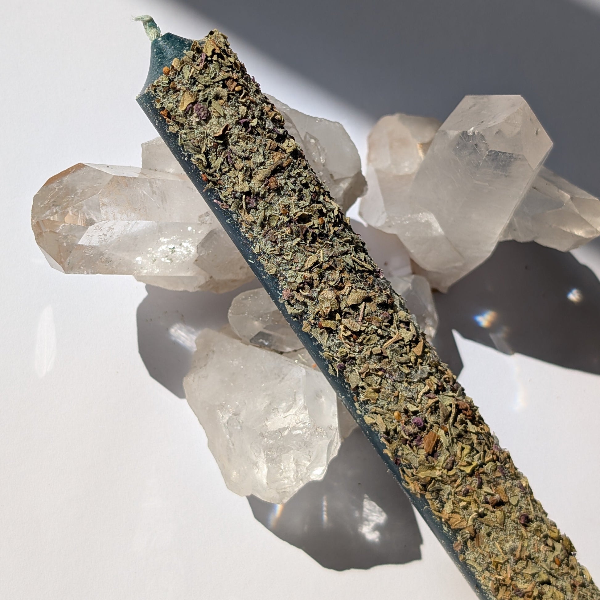 Grüne Ritualkerze - Geld & Wohlstand