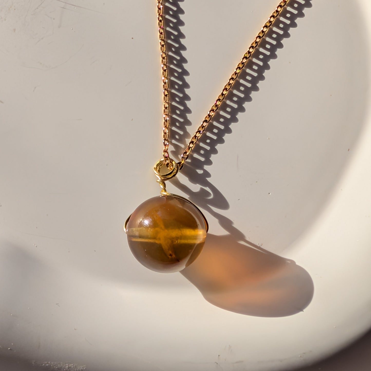 Karibische Bernstein Halskette