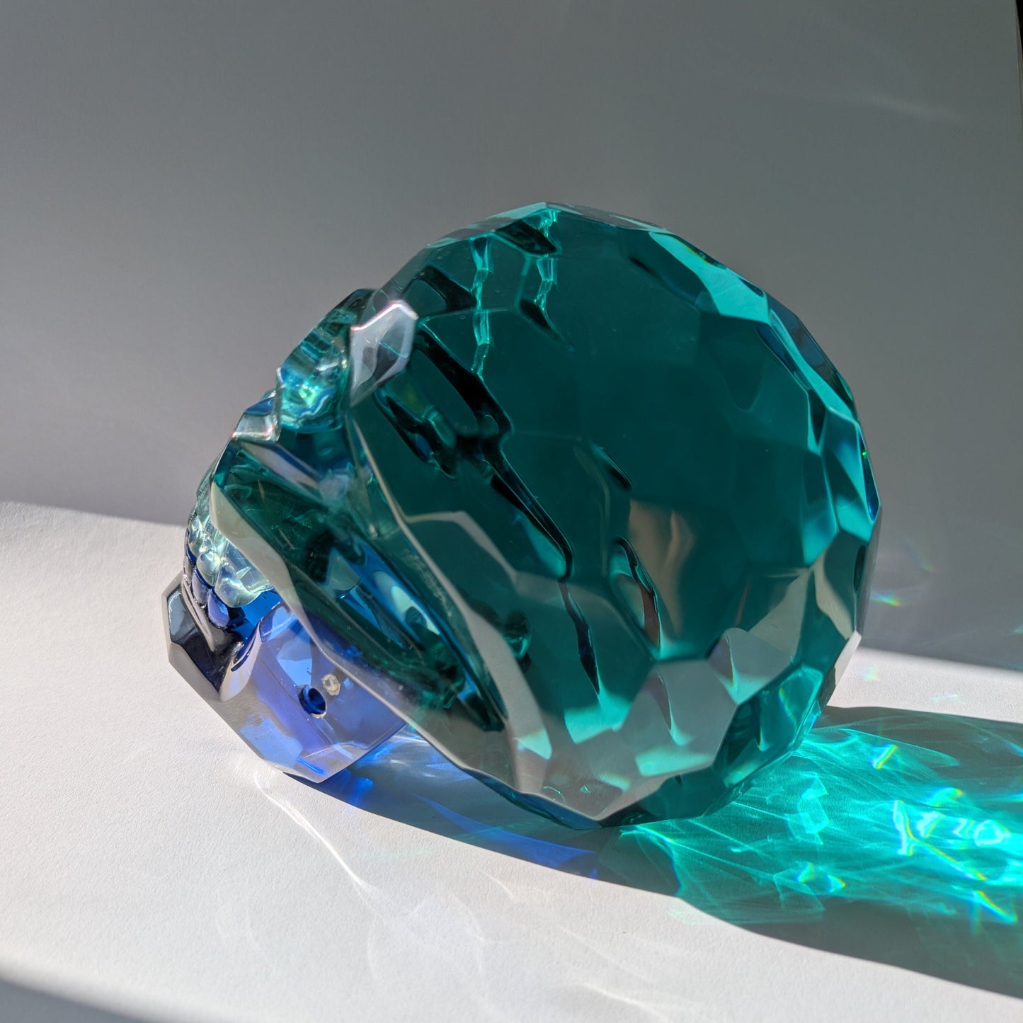 Kristallschädel "Orakel der Blauen Tiefe" (7.5kg) | Beweglicher Kiefer