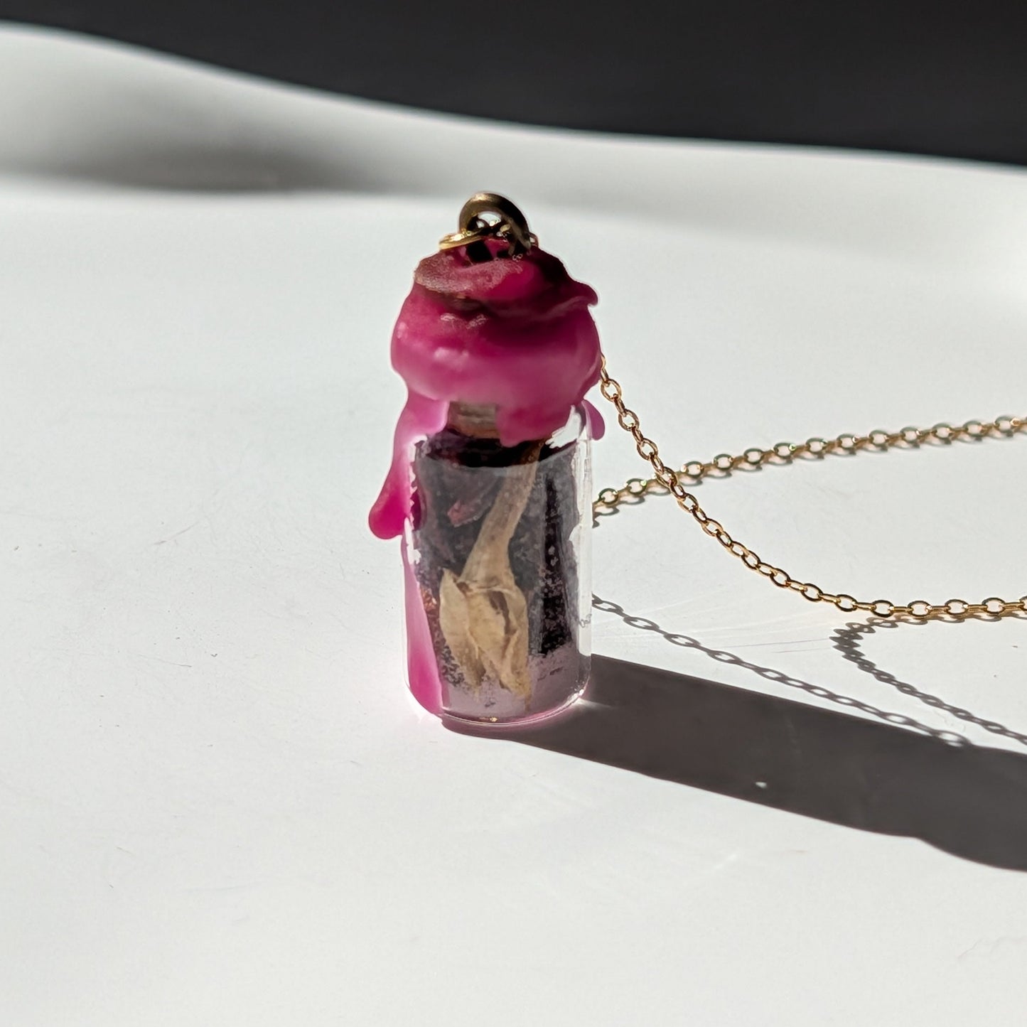 Liebes-Phiole Halskette | Ritual Talisman | Handarbeit