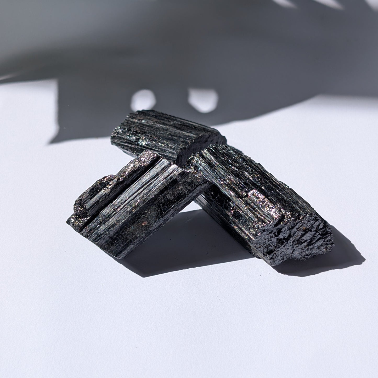 Rohe Schwarze Turmalin-Kathedrale