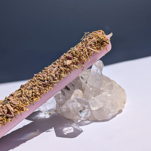 Rosa Ritualkerze Loslassen - Transformation & Reinigung