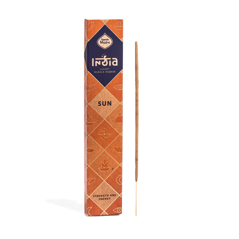 Sagrada Madre India Sonne Räucherstäbchen für Energie und Vitalität.