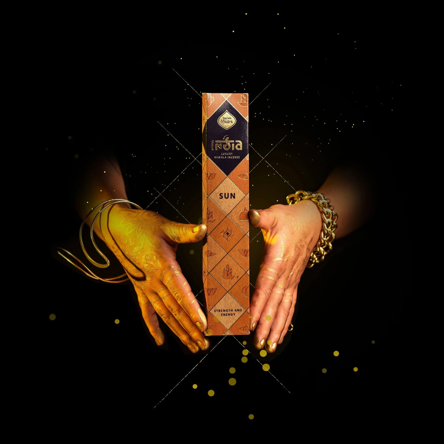 Sagrada Madre India Sonne Räucherstäbchen für Energie und Vitalität.