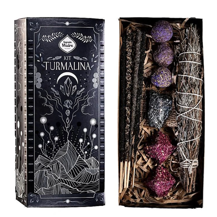 Sagrada Madre | Turmalin Kit: Räucherwerk & Schutzstein