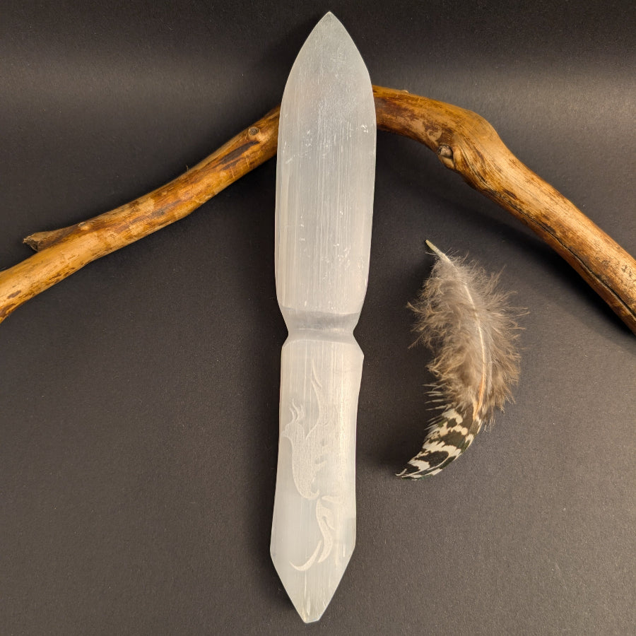 Selenit Ritualmesser