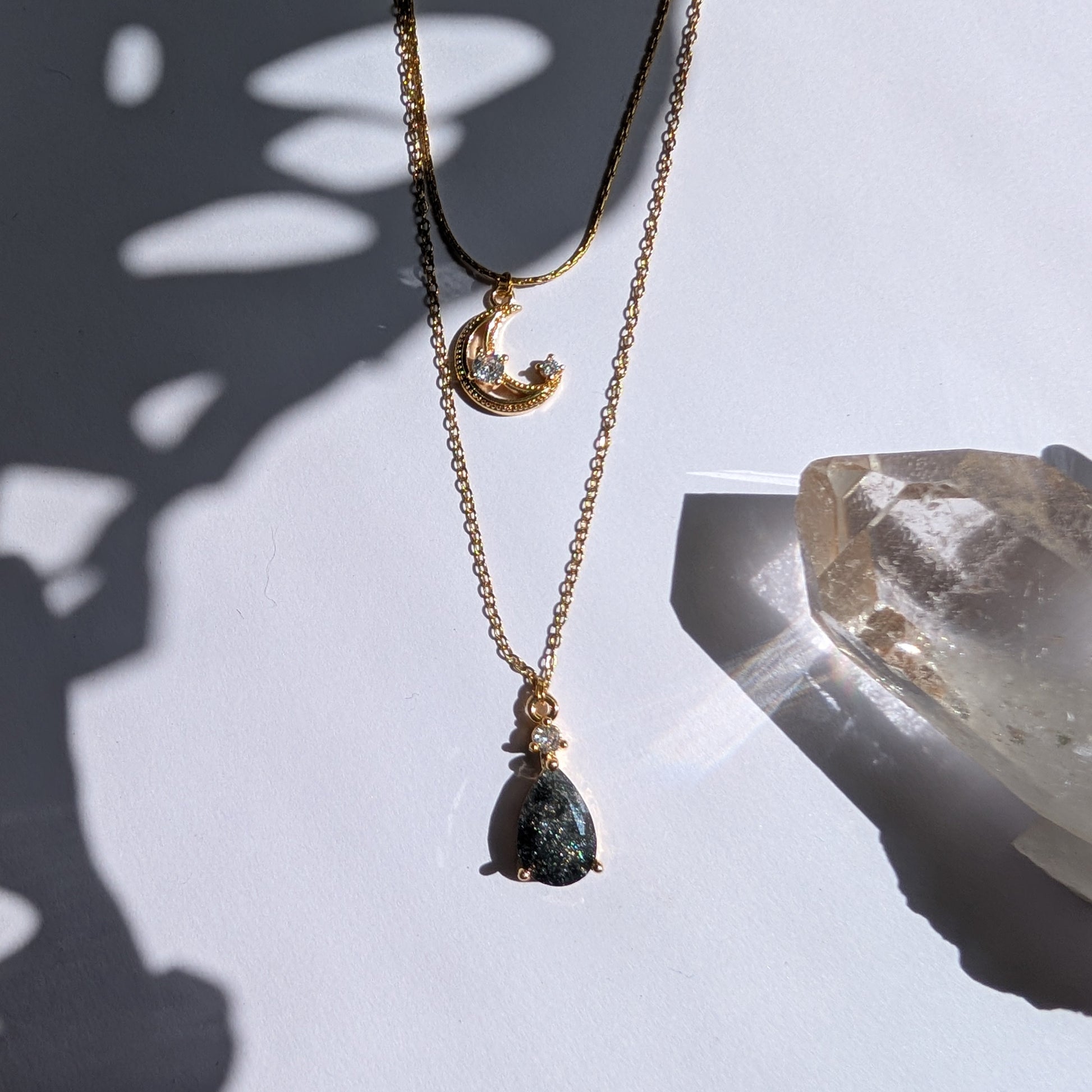 Sweet Moon Halskette | Mond & Zirkonia