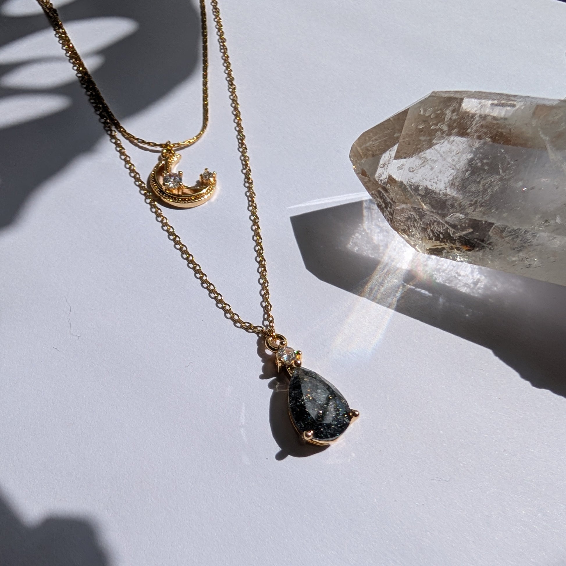 Sweet Moon Halskette | Mond & Zirkonia