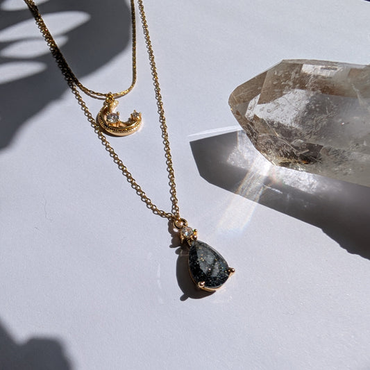 Sweet Moon Halskette | Mond & Zirkonia