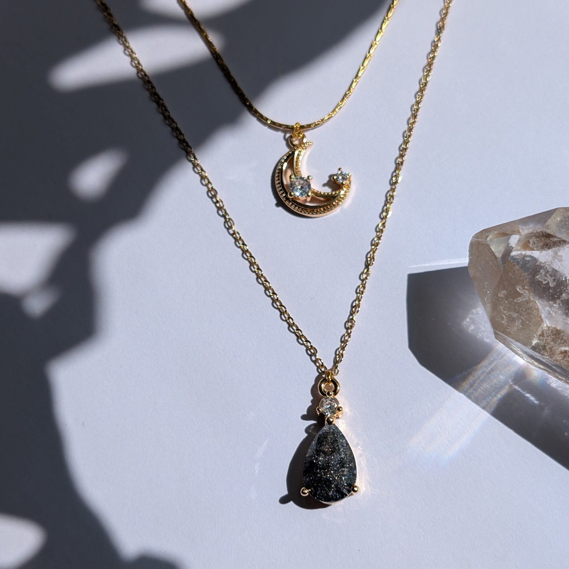 Sweet Moon Halskette | Mond & Zirkonia