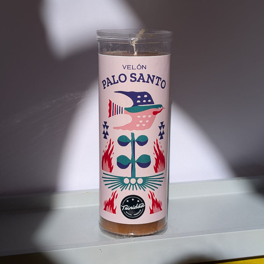 Trinidad Ritualkerze Palo Santo Basic in schützender Kunststoffhuelle