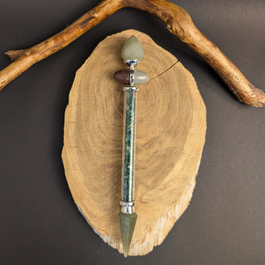 Zauberstab – Grüner Aventurin