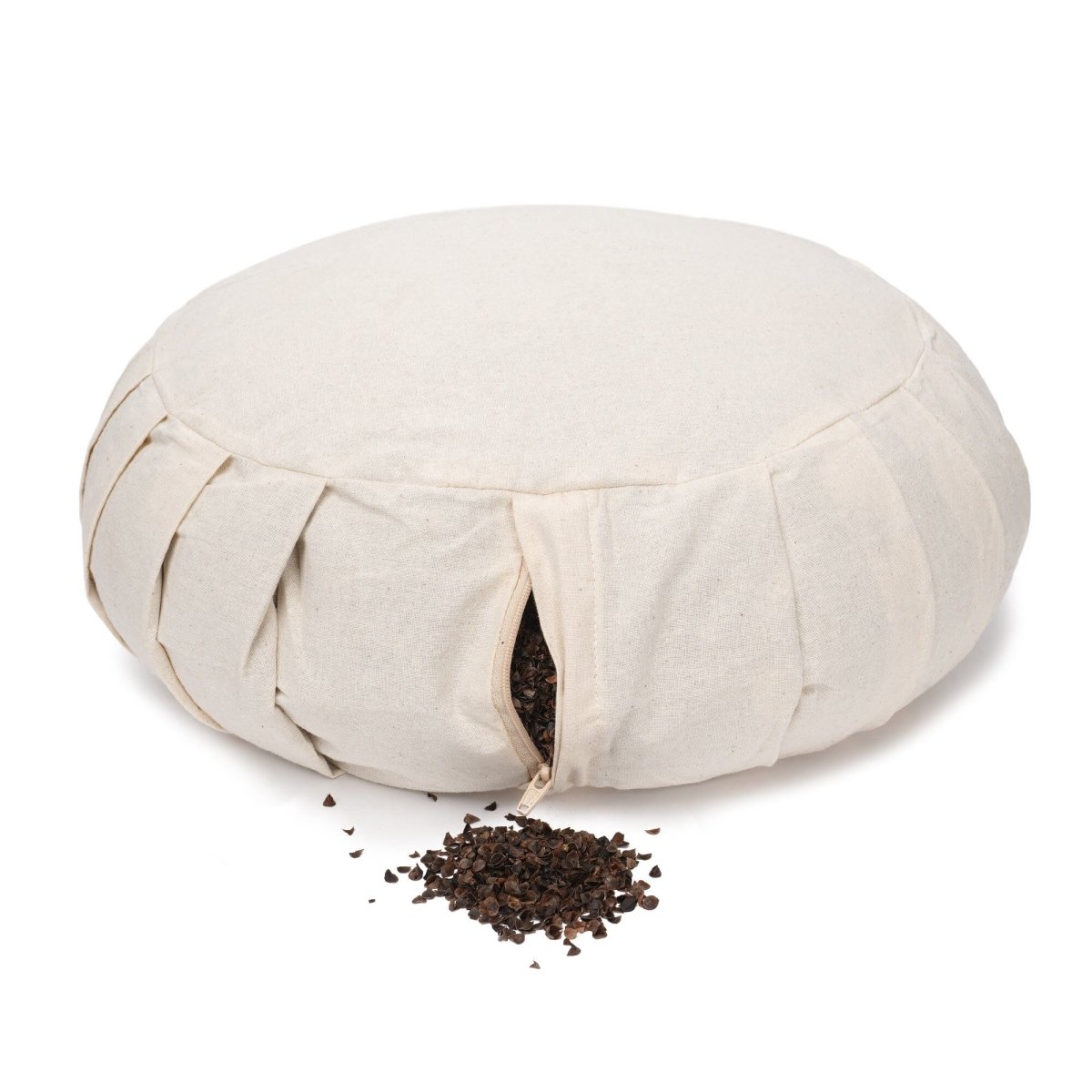 Meditationskissen Zafu BASIC mit ZIP | Yogakissen für aufrechtes Sitzen