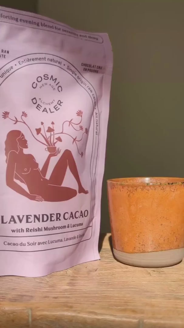COSMIC DEALER Trinkschokolade Night Lavendel Kakao für ein entspanntes Abendritual