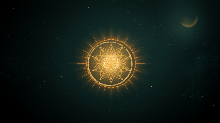 Engelszahl 555: goldene heilige Geometrie im Sternenkosmos