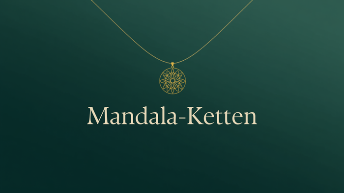 Mandala-Ketten – vergoldeter Mandala-Anhänger als Blog-Titelbild von Temple of Desire