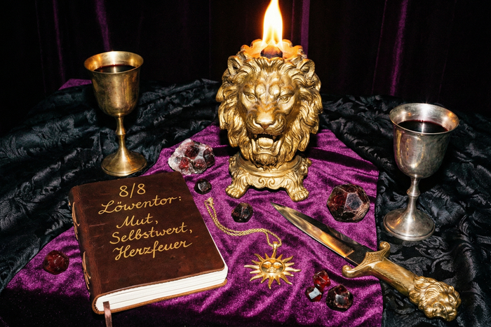 Löwentor 8/8: Ritual für Mut, Selbstwert und Herzfeuer – spirituelle Bedeutung & Wissen | Temple of Desire