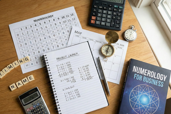 Numerologie für Projekte: Launch‑Datum, Name und Timing – spirituelle Bedeutung & Wissen | Temple of Desire