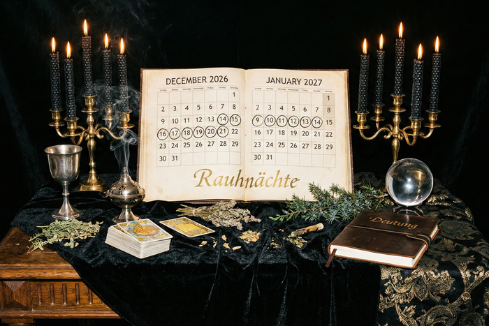 Rauhnächte 2026/2027: 12 Nächte, Rituale und Deutung – spirituelle Bedeutung & Wissen | Temple of Desire