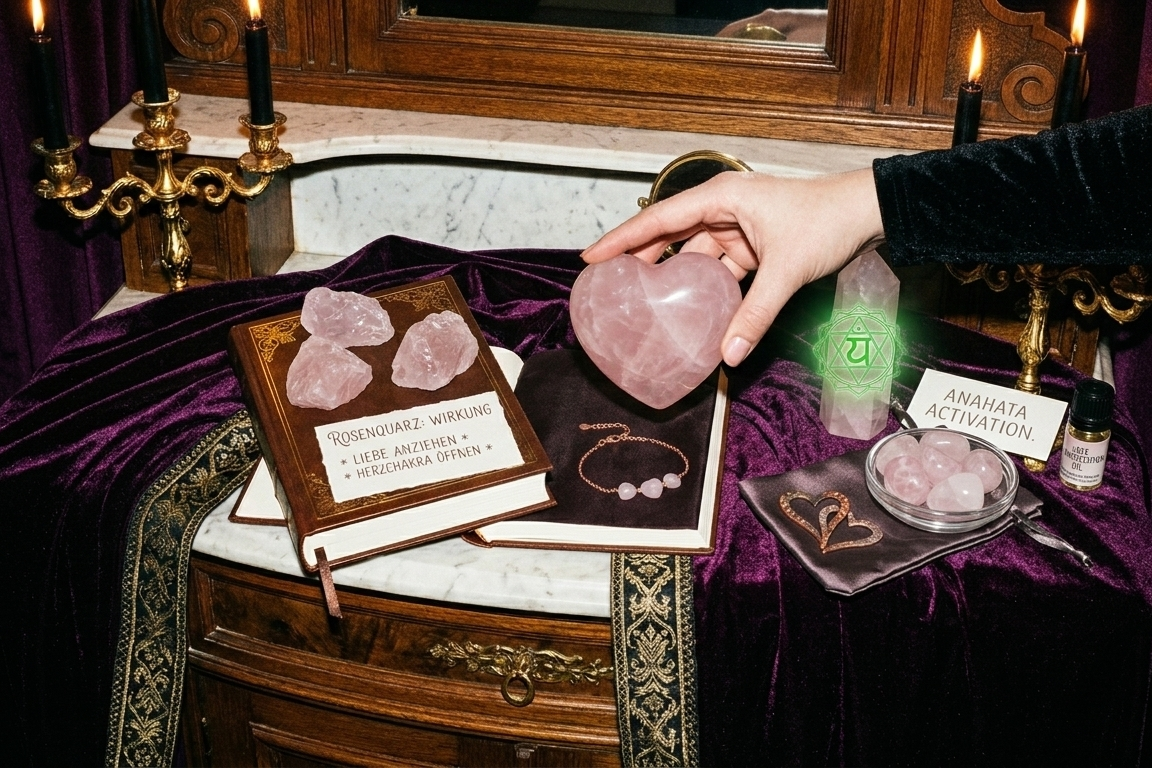 Rosenquarz Wirkung: Liebe anziehen & Herzchakra öffnen – spirituelle Bedeutung & Wissen | Temple of Desire