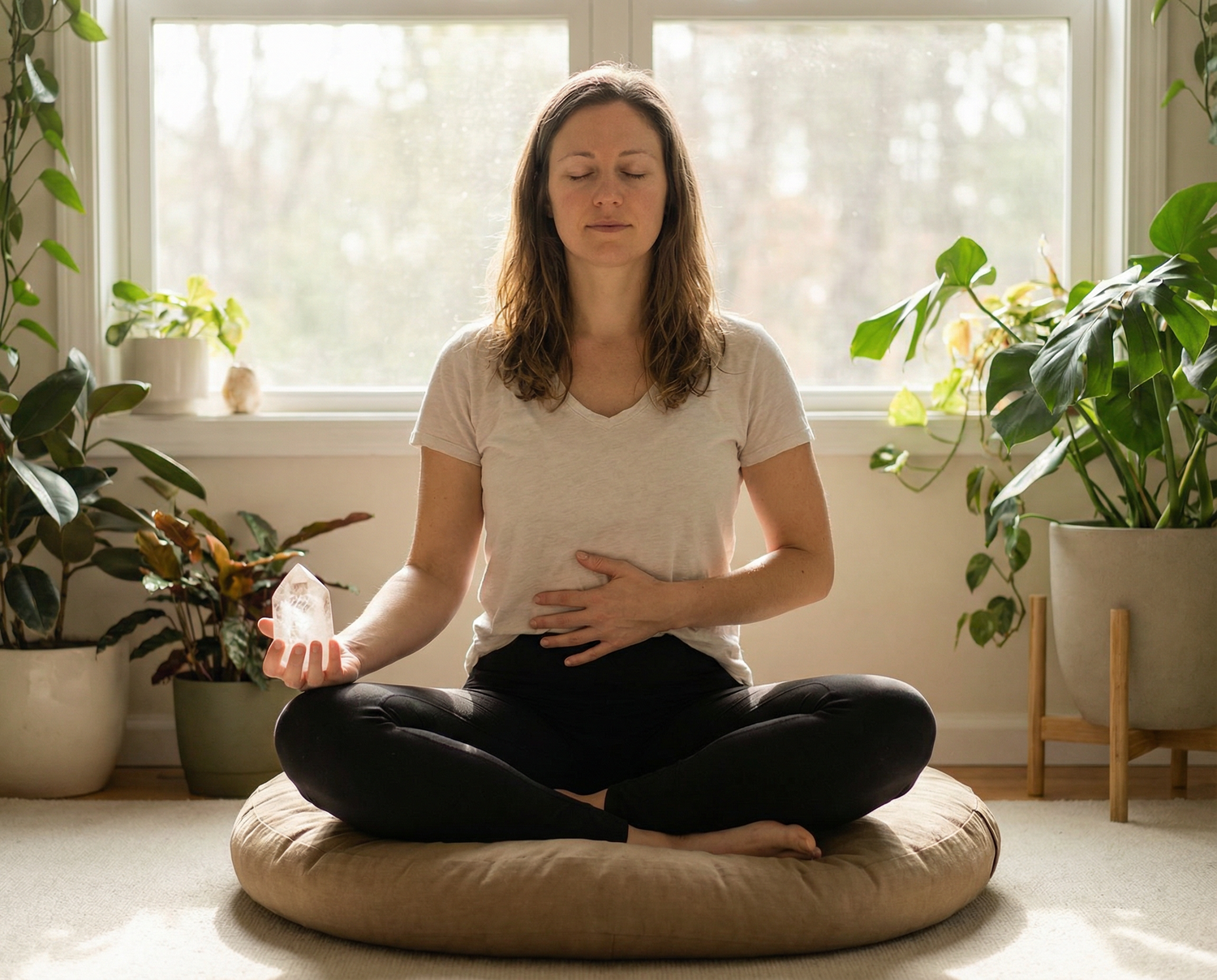 Atemübungen für Energie: Pranayama & Kristallarbeit