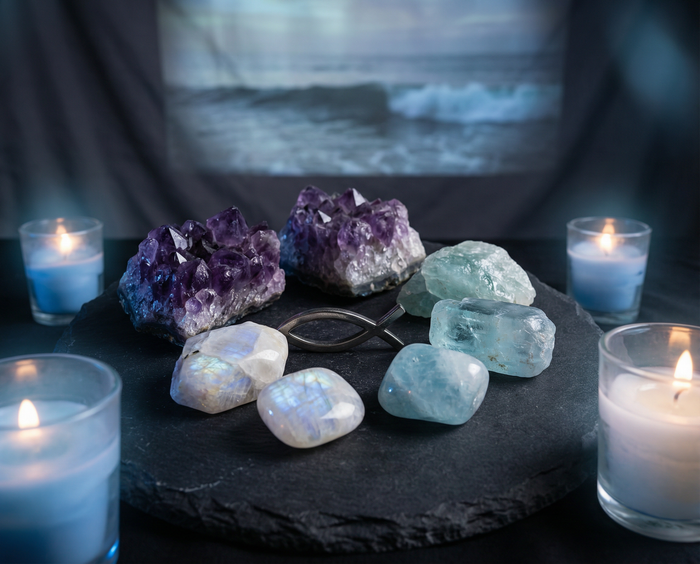 Kristalle für Fische: Intuition, Spiritualität & Mitgefühl