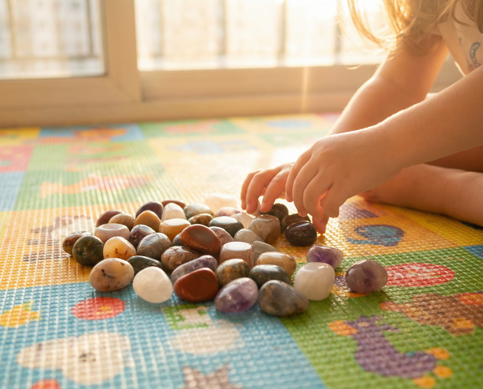 Kristalle für Kinder: Sichere Steine für kleine Hände