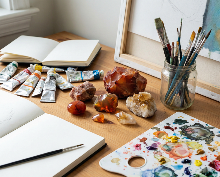 Kristalle für Kreativität: Inspiration & Flow