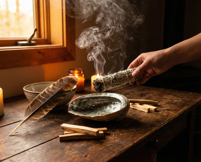Smudging Anleitung: Räuchern mit Salbei, Palo Santo & mehr