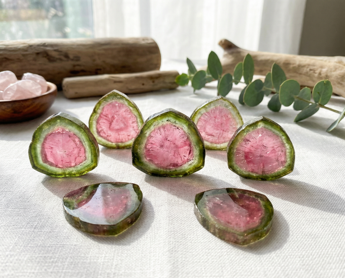 Turmalin Wassermelone: Herzchakra & Freude