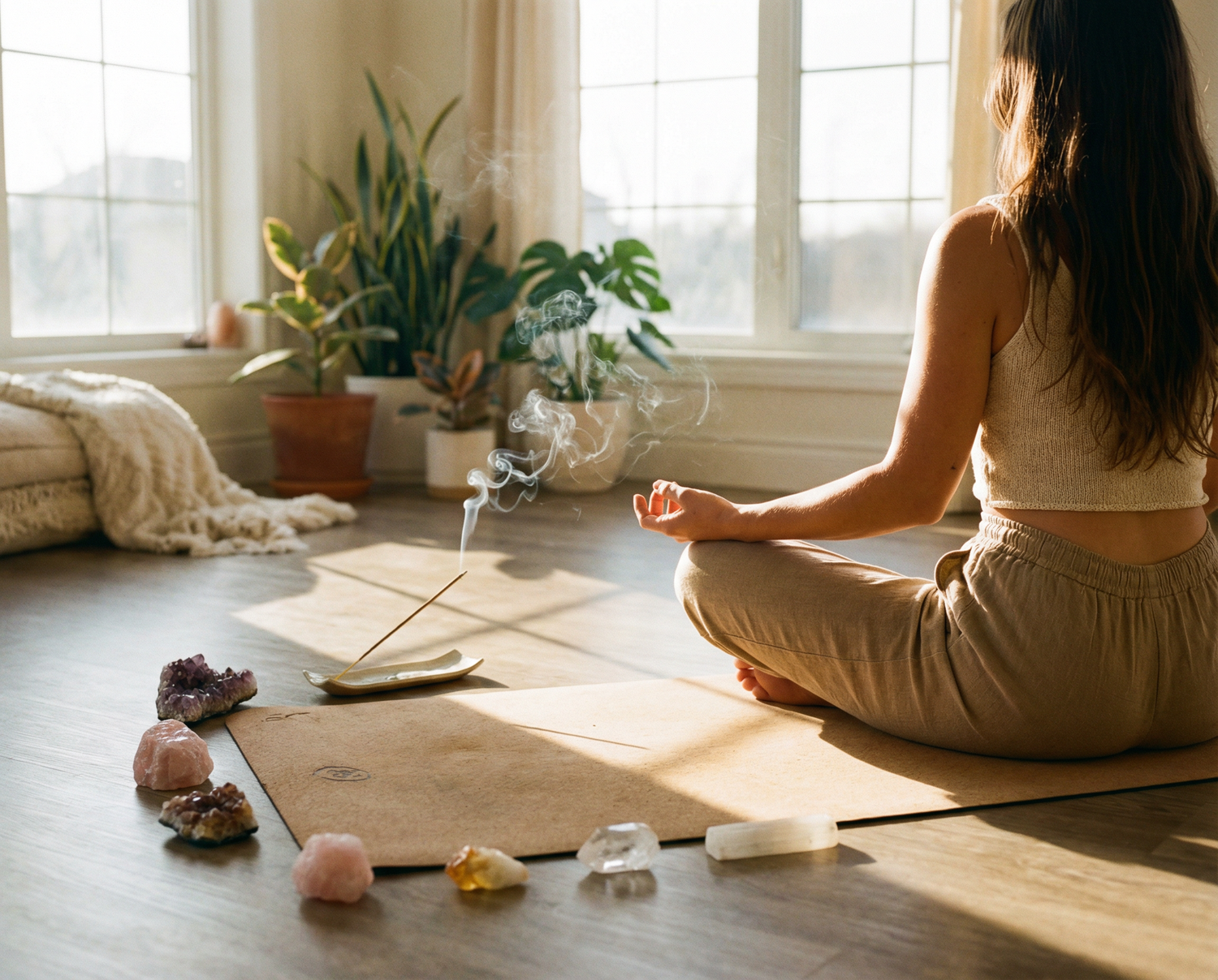 Yoga und Kristalle: Deine Praxis vertiefen