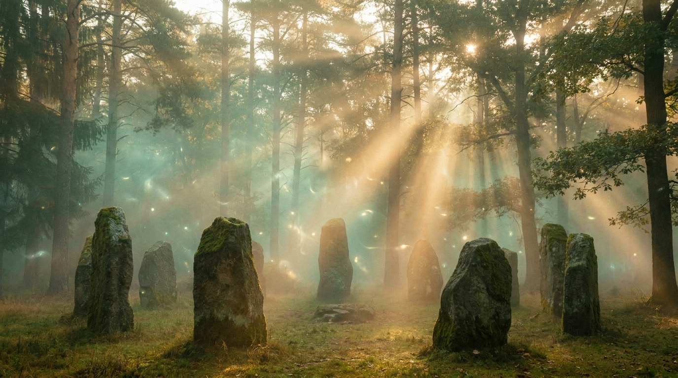 Kraftorte in Deutschland – mystischer spiritueller Energieort im Wald | Temple of Desire