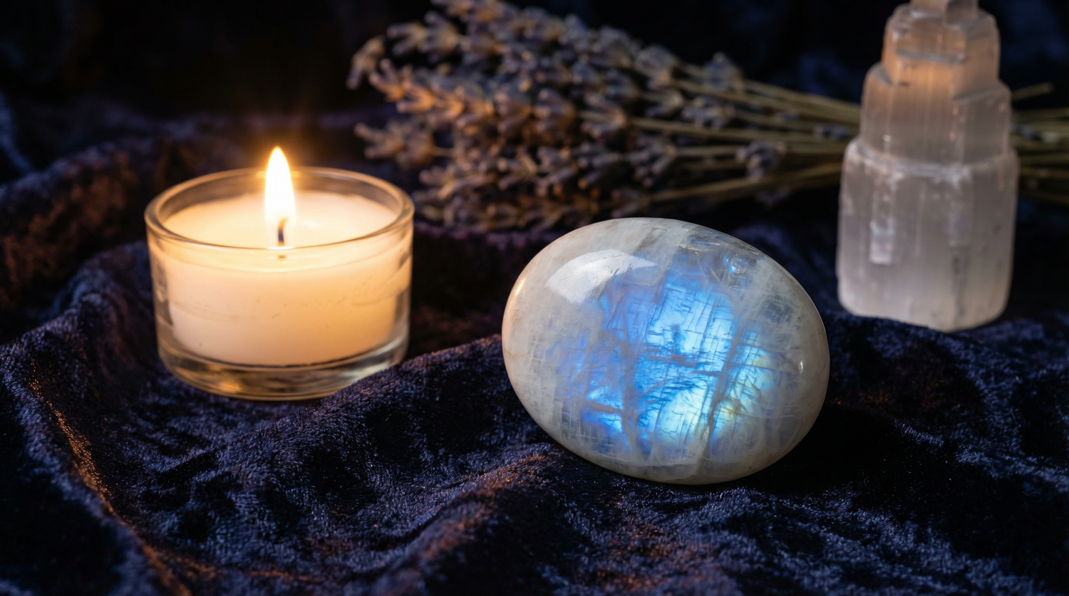 Mondstein Wirkung: Intuition, Weiblichkeit & emotionale Balance – spirituelle Bedeutung & Wissen | Temple of Desire