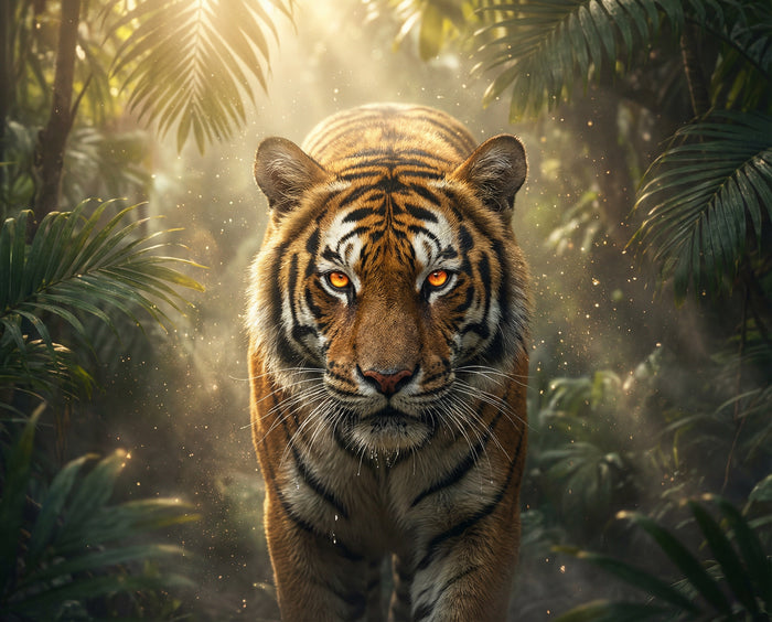 Tiger Bedeutung spirituell – majestätischer Tiger im Dschungel