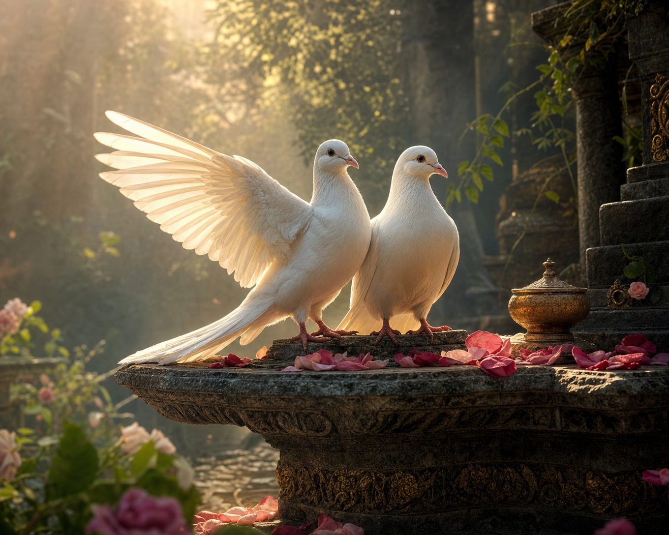 Was bedeuten Tauben spirituell: Botschaften der Reinheit und Liebe