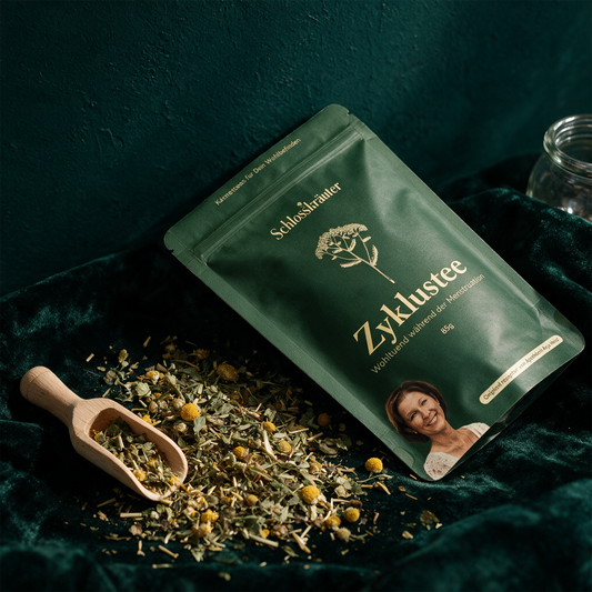 Zyklustee – Kräuter und Zubehör im Überblick