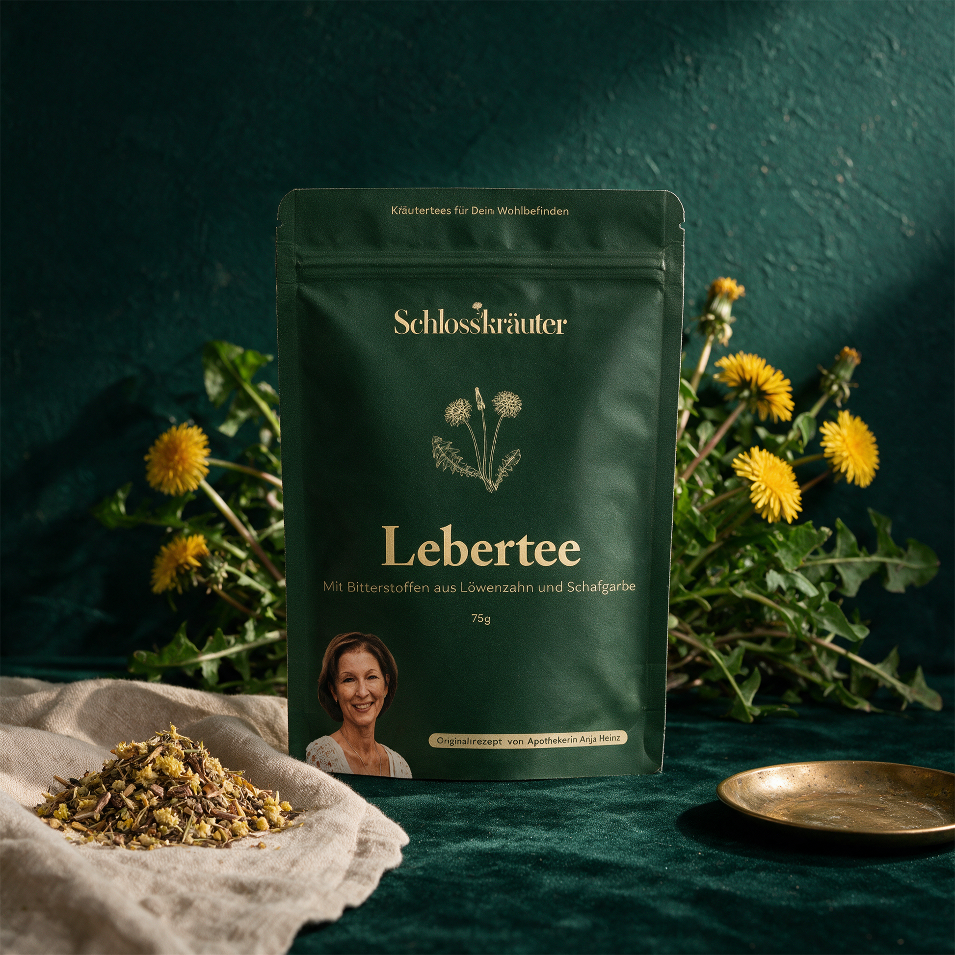 Lebertee – aufgebrühte Tasse Kräutertee